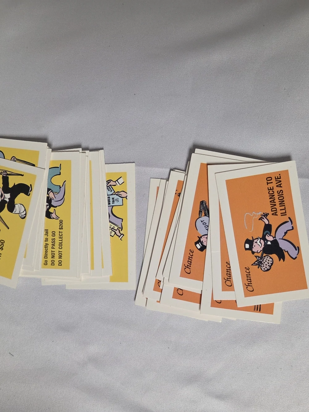 Monopoly Deluxe Edition Chance & Community Chest Cards Replacement Parts Pieces